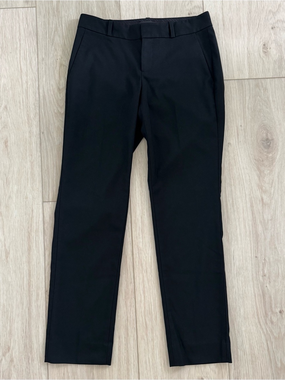 Banana Republic women’s black Ryan Mid-Rise Straight leg dress pants 0 Petite